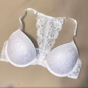 White lace bra